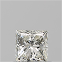 Natural Diamond 0.51 Carats, Princess with  Cut, K Color, VVS2 Clarity and Certified by GIA