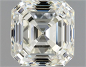Natural Diamond 1.01 Carats, Asscher with  Cut, L Color, VS1 Clarity and Certified by GIA