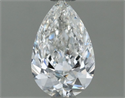 Natural Diamond 0.50 Carats, Pear with  Cut, H Color, SI1 Clarity and Certified by GIA