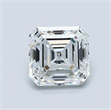 Natural Diamond 1.20 Carats, Asscher with  Cut, D Color, VVS2 Clarity and Certified by GIA