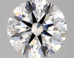Picture of Lab Grown Diamond 4.37 Carats, Round with Ideal Cut, E Color, VS1 Clarity and Certified by IGI