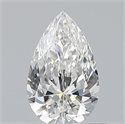 Natural Diamond 0.53 Carats, Pear with  Cut, F Color, VVS1 Clarity and Certified by GIA