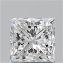 Natural Diamond 1.20 Carats, Princess with  Cut, H Color, VVS2 Clarity and Certified by GIA