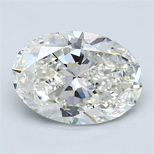 Picture of Natural Diamond 2.50 Carats, Oval with  Cut, I Color, VS1 Clarity and Certified by GIA