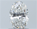 Diamante Natural 0.70 quilates, Ovalado , Color F, claridad VS2 y certificado GIA