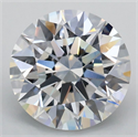 Del inventario de diamantes de laboratorio, 3.09 quilates, Redondo , Color E, claridad VVS2 y certificado IGI