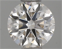Natural Diamond 0.41 Carats, Round with Excellent Cut, J Color, IF Clarity and Certified by IGI