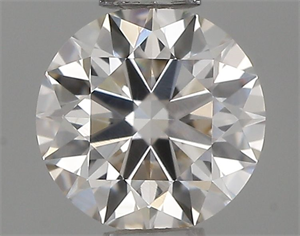 Picture of Natural Diamond 0.41 Carats, Round with Excellent Cut, J Color, IF Clarity and Certified by IGI