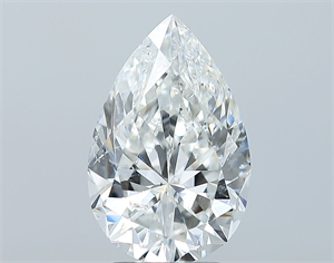 Foto Diamante Natural 3.01 quilates, De pera , Color G, claridad SI2 y certificado GIA de