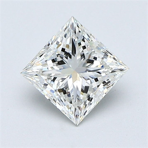 Foto Diamante Natural 1.03 quilates, Princesa , Color H, claridad VS2 y certificado GIA de