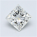 Natural Diamond 1.03 Carats, Princess with  Cut, H Color, VS2 Clarity and Certified by GIA