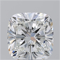 Natural Diamond 5.03 Carats, Cushion with  Cut, G Color, VS2 Clarity and Certified by GIA