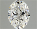 Natural Diamond 0.90 Carats, Oval with  Cut, F Color, VS2 Clarity and Certified by GIA