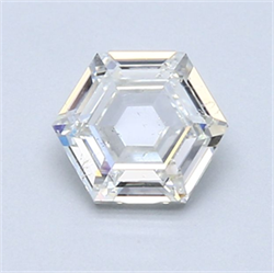 Picture of Natural Diamond 1.01 Carats, HEXAGONAL with  Cut, G Color, SI1 Clarity and Certified by GIA