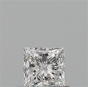 Picture of Natural Diamond 0.50 Carats, Princess with  Cut, E Color, VVS2 Clarity and Certified by GIA