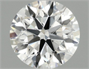 Lab Grown Diamond 1.07 Carats, Round with Excellent Cut, E Color, VVS2 Clarity and Certified by IGI