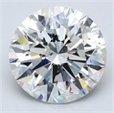 Diamante Natural 4.06 quilates, Redondo , Color H, claridad SI1 y certificado GIA