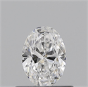Natural Diamond 0.50 Carats, Oval with  Cut, D Color, VS1 Clarity and Certified by GIA