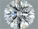 Natural Diamond 0.50 Carats, Round with Excellent Cut, J Color, SI2 Clarity and Certified by GIA