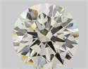 Natural Diamond 1.30 Carats, Round with Excellent Cut, J Color, VS2 Clarity and Certified by IGI