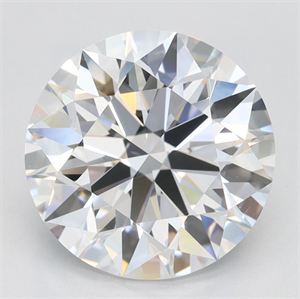 Picture of Lab Grown Diamond 3.03 Carats, Round with Ideal Cut, D Color, IF Clarity and Certified by IGI