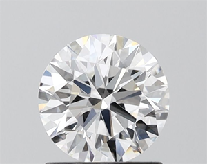 Picture of Lab Grown Diamond 1.11 Carats, Round with Ideal Cut, D Color, VVS2 Clarity and Certified by IGI