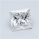 Diamante Natural 1.01 quilates, Princesa , Color E, claridad VVS1 y certificado GIA