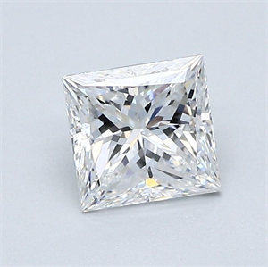 Foto Diamante Natural 1.01 quilates, Princesa , Color E, claridad VVS1 y certificado GIA de