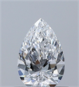 Natural Diamond 0.45 Carats, Pear with  Cut, D Color, IF Clarity and Certified by GIA