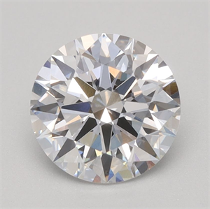 Picture of Lab Grown Diamond 1.09 Carats, Round with Ideal Cut, D Color, VVS2 Clarity and Certified by IGI