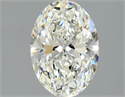 Natural Diamond 1.74 Carats, Oval with  Cut, J Color, SI1 Clarity and Certified by GIA