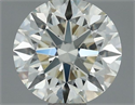 Natural Diamond 0.60 Carats, Round with Excellent Cut, J Color, IF Clarity and Certified by IGI