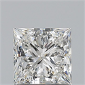 Diamante Natural 0.90 quilates, Princesa , Color H, claridad VVS2 y certificado GIA