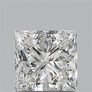 Picture of Natural Diamond 0.90 Carats, Princess with  Cut, H Color, VVS2 Clarity and Certified by GIA