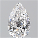 Natural Diamond 0.90 Carats, Pear with  Cut, D Color, VS1 Clarity and Certified by GIA