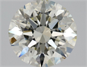 Natural Diamond 1.32 Carats, Round with Excellent Cut, L Color, VS1 Clarity and Certified by HRD