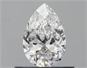 Natural Diamond 0.41 Carats, Pear with  Cut, D Color, VVS2 Clarity and Certified by GIA