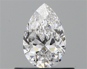 Picture of Natural Diamond 0.41 Carats, Pear with  Cut, D Color, VVS2 Clarity and Certified by GIA