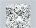 Natural Diamond 1.01 Carats, Princess with  Cut, I Color, VS2 Clarity and Certified by GIA