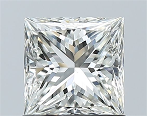 Picture of Natural Diamond 1.01 Carats, Princess with  Cut, I Color, VS2 Clarity and Certified by GIA