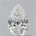Natural Diamond 0.50 Carats, Pear with  Cut, F Color, VS2 Clarity and Certified by GIA