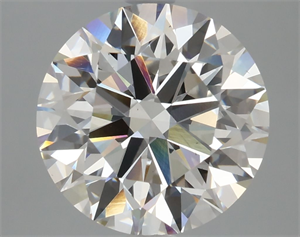 Picture of Lab Grown Diamond 3.70 Carats, Round with Ideal Cut, G Color, VS1 Clarity and Certified by IGI