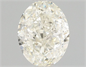 Natural Diamond 1.01 Carats, Oval with  Cut, L Color, I1 Clarity and Certified by GIA