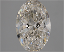 Natural Diamond 1.90 Carats, Oval with  Cut, J Color, I1 Clarity and Certified by GIA