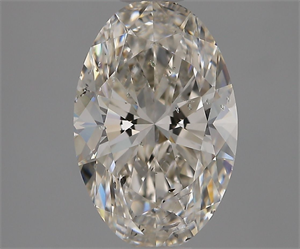 Foto Diamante Natural 1.90 quilates, Ovalado , Color J, claridad I1 y certificado GIA de