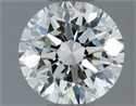 Natural Diamond 0.50 Carats, Round with Excellent Cut, G Color, VVS2 Clarity and Certified by IGI