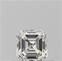 Natural Diamond 0.50 Carats, Asscher with  Cut, I Color, VS1 Clarity and Certified by GIA