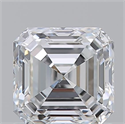 Natural Diamond 1.20 Carats, Asscher with  Cut, E Color, SI1 Clarity and Certified by GIA
