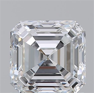 Picture of Natural Diamond 1.20 Carats, Asscher with  Cut, E Color, SI1 Clarity and Certified by GIA