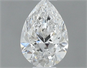Natural Diamond 0.40 Carats, Pear with  Cut, E Color, VS1 Clarity and Certified by GIA